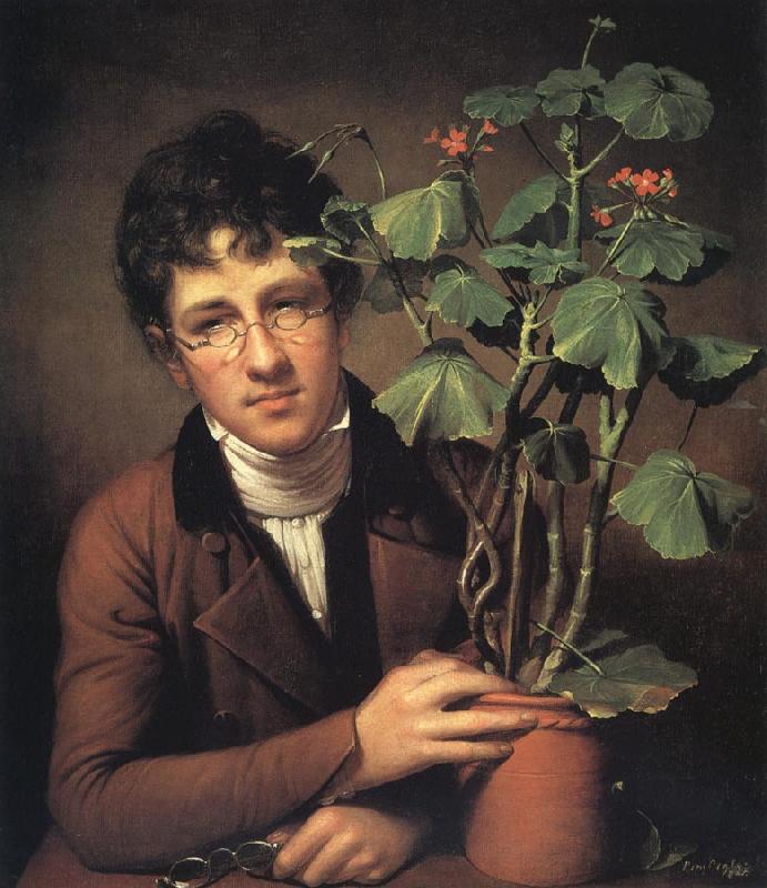 Rembrandt Peale Rubens Peale with a Geranium Sweden oil painting art